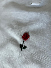 2Pc - Khaddar Hand Embroidered Stitched Suit - White