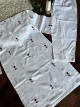 2Pc - Khaddar Hand Embroidered Stitched Suit - White
