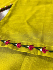 2Pc - Khaddar Hand Embroidered Stitched Suit - Dhaani