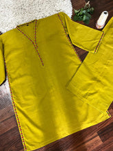 2Pc - Khaddar Hand Embroidered Stitched Suit - Dhaani