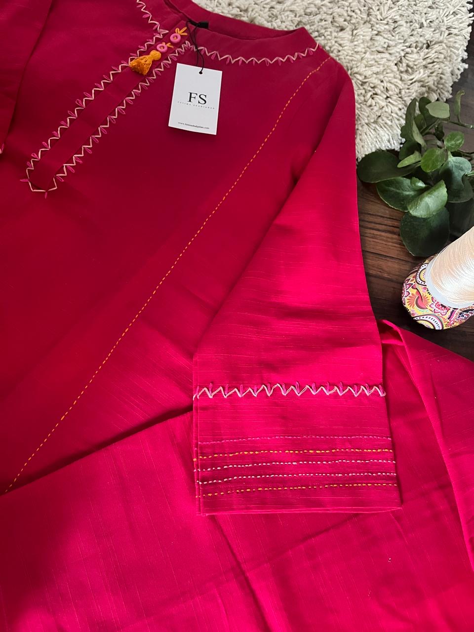 2pc embroidered