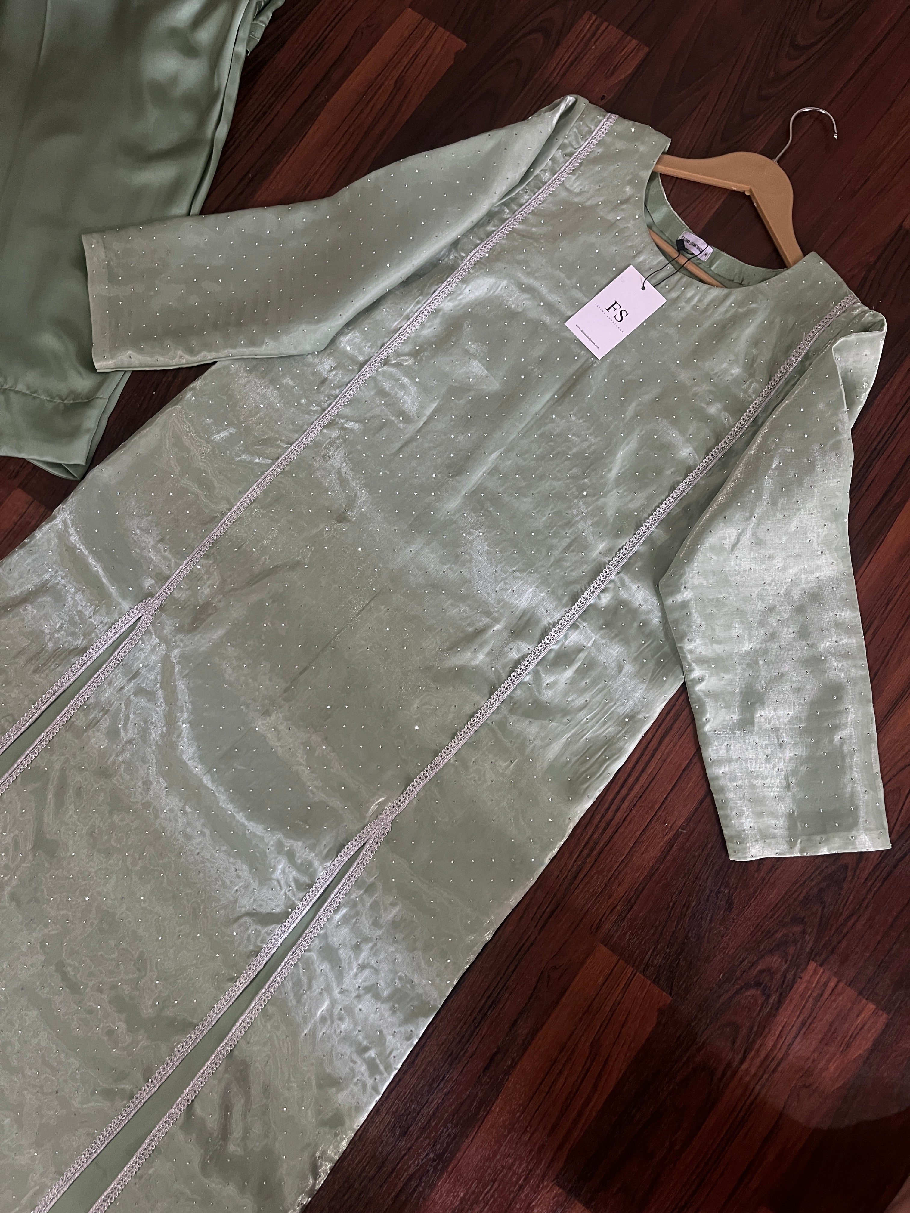 Mint Shesha silk 2pc