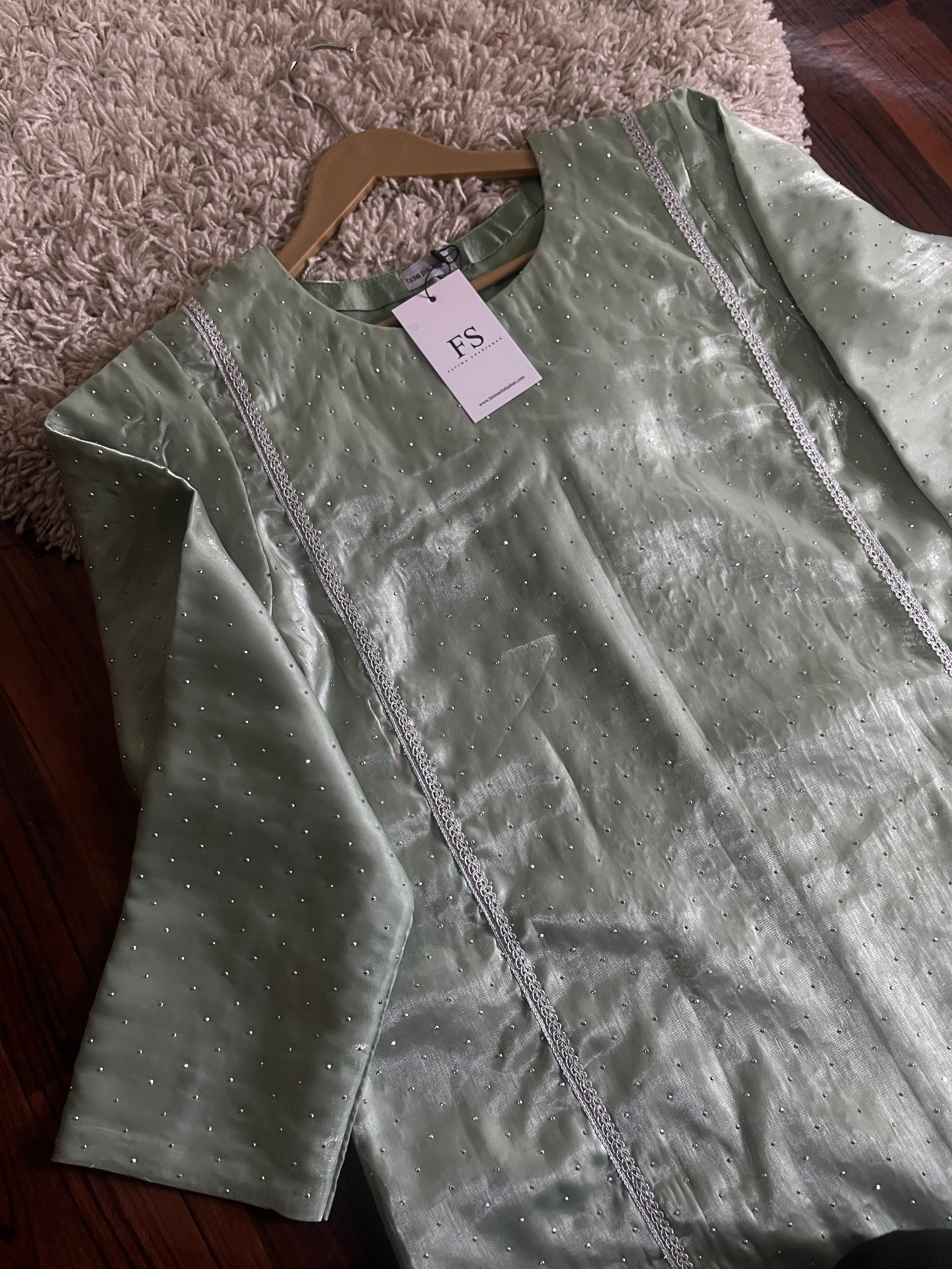 Mint Shesha silk 2pc