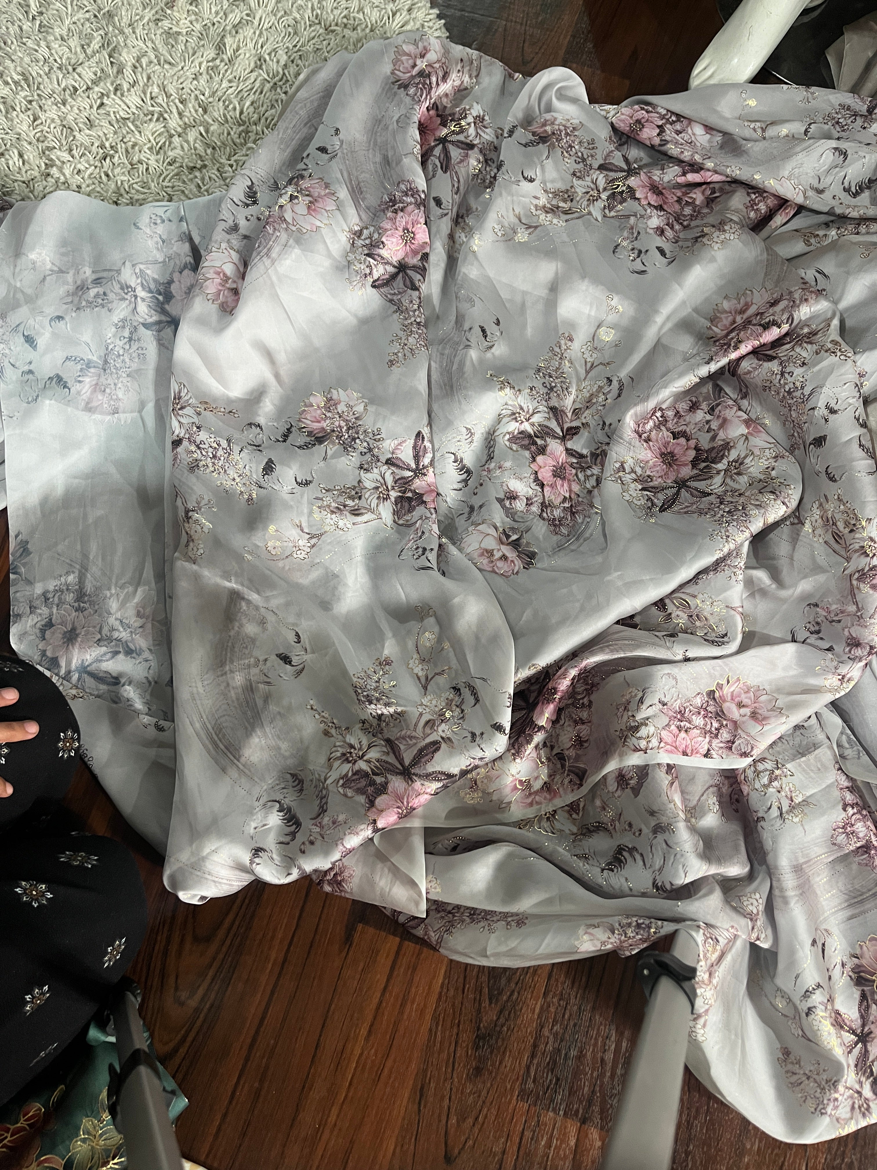 2pc silk suit