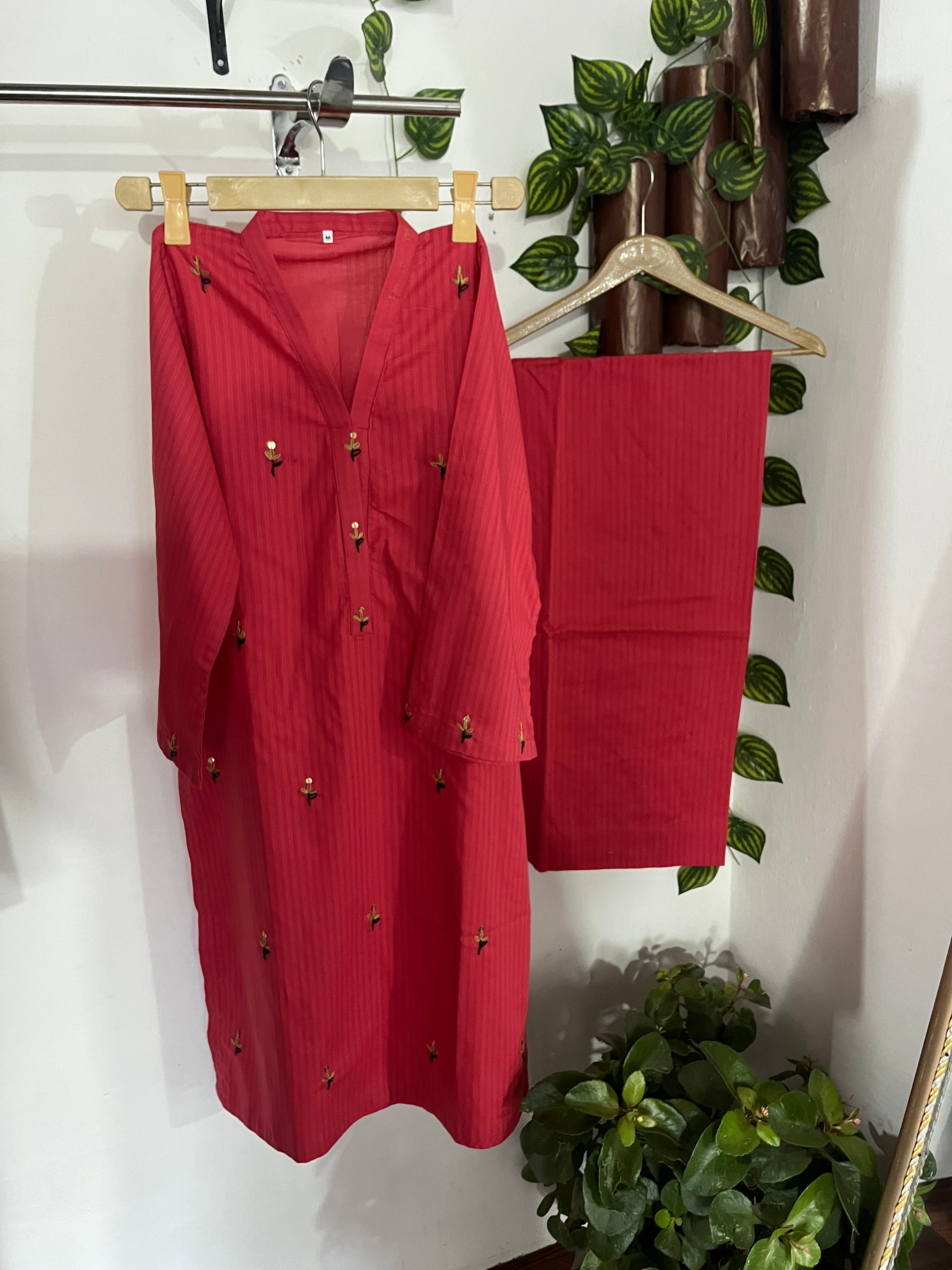 2pc Cotton Lawn Hand Embroidery Dress