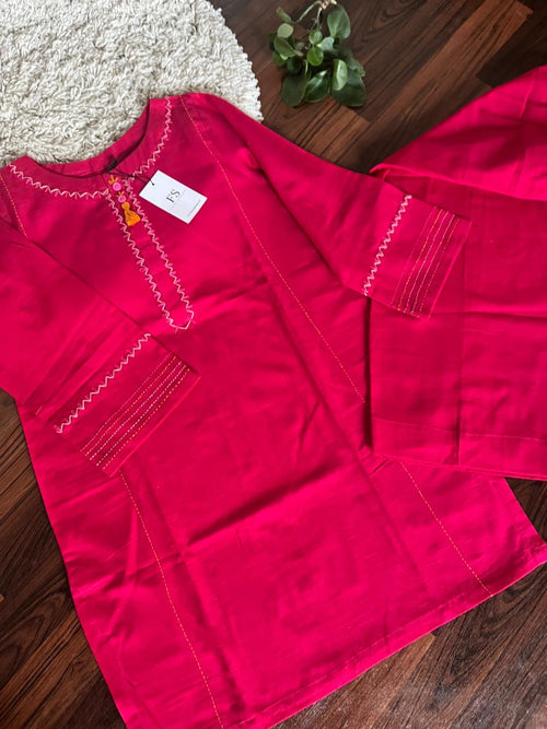 2pc embroidered