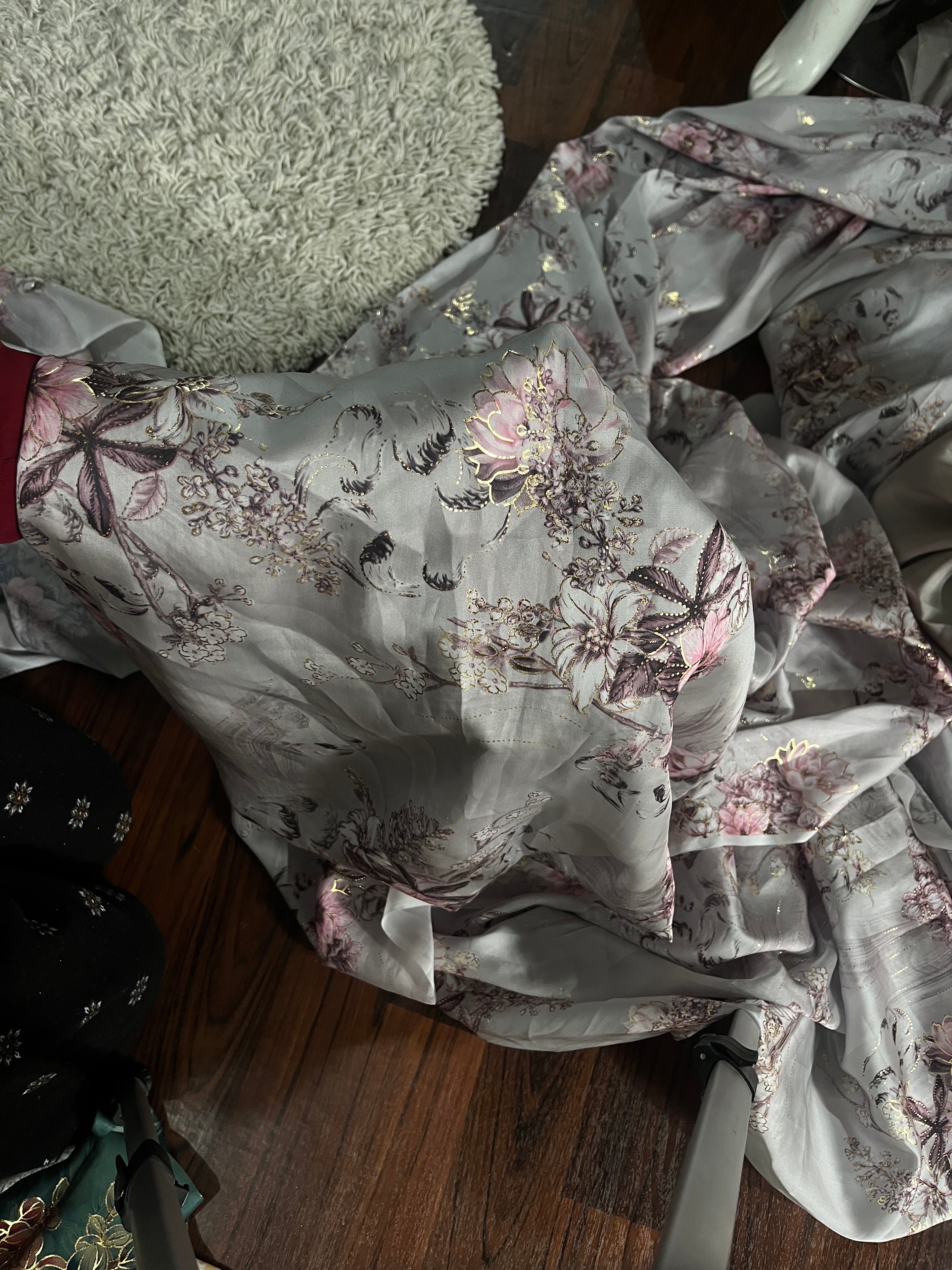 2pc silk suit