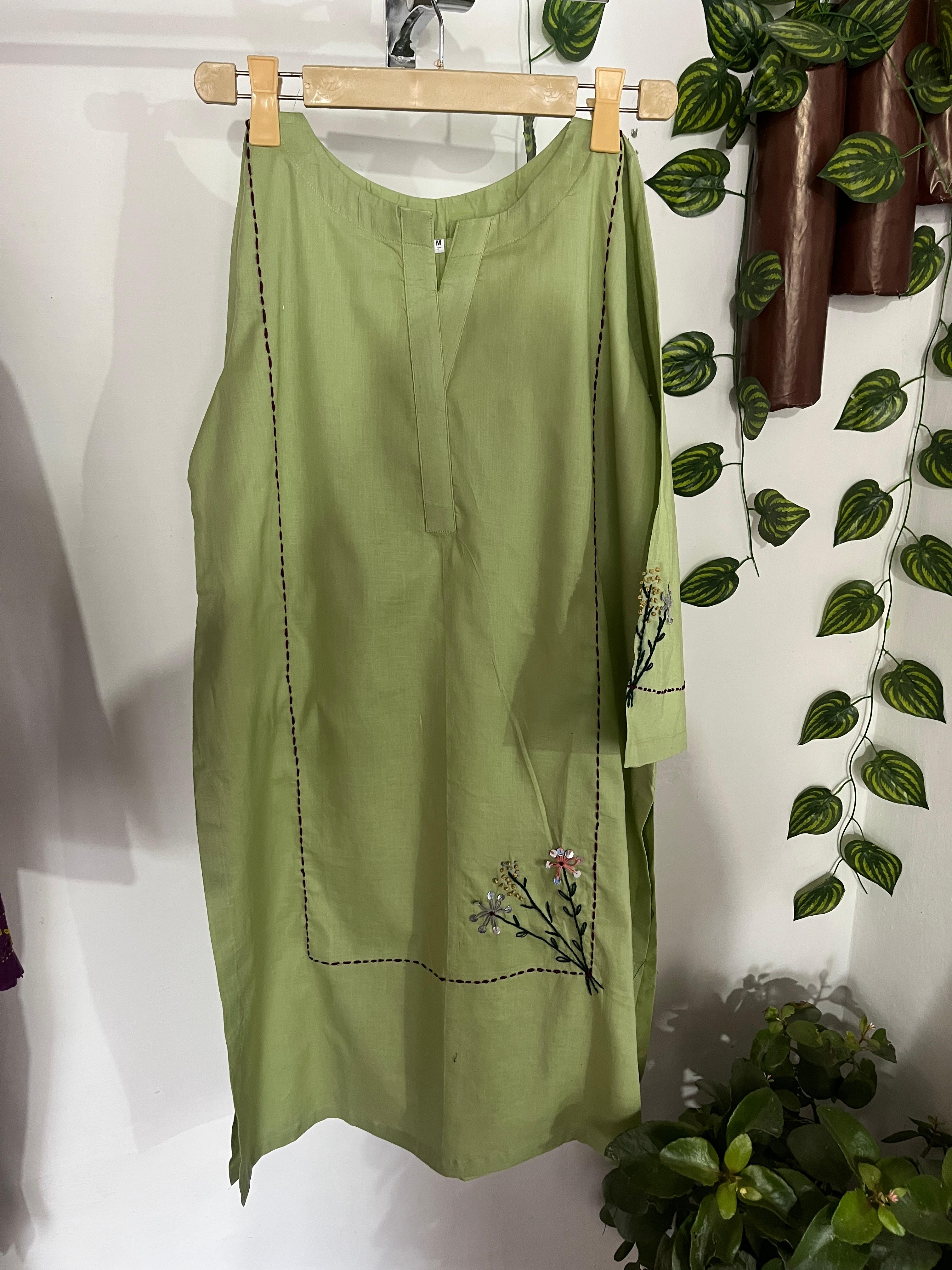 2pc Cotton Lawn Hand Embroidery Dress
