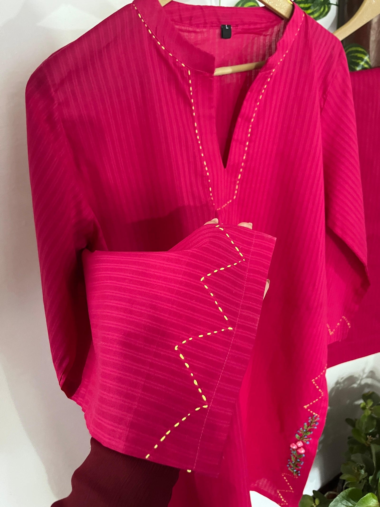 2pc Cotton Lawn Hand Embroidery Dress