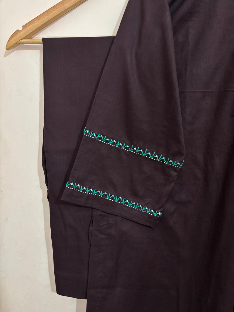 2pc Cotton Lawn Hand Embroidery Dress