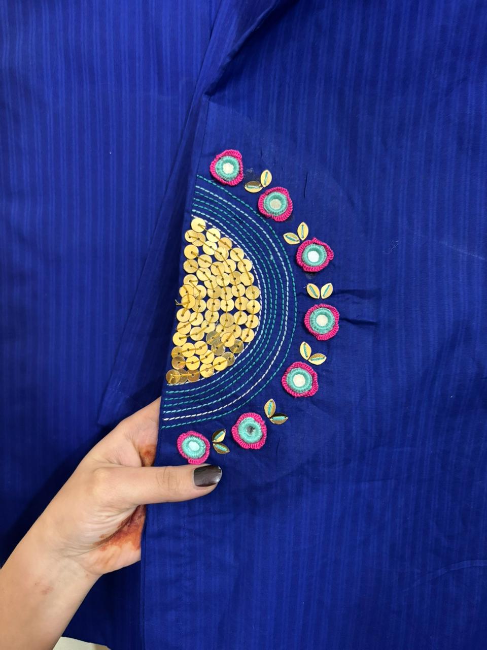 2pc Cotton Lawn Hand Embroidery Dress